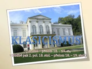 klasicismus