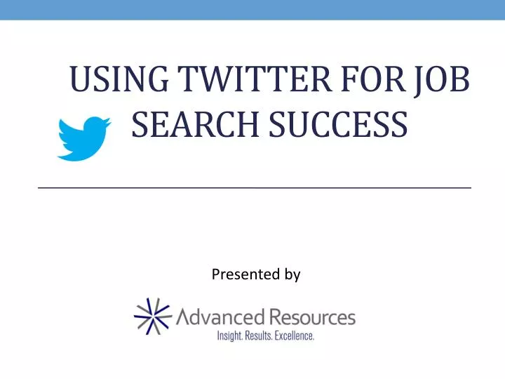 using twitter for job search success