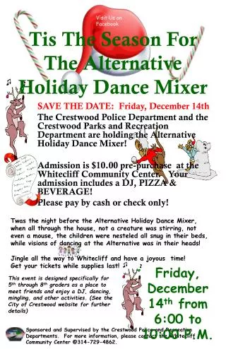 Tis The Season For The Alternative Holiday Dance Mixer