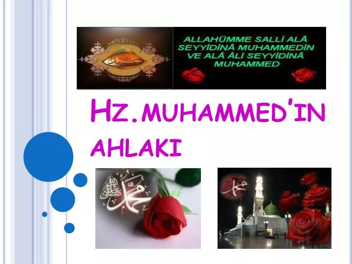 hz muhammed in ahlak