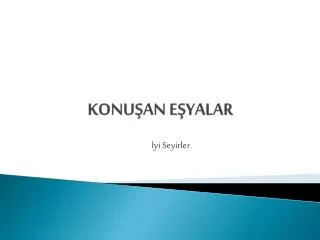 konu an e yalar