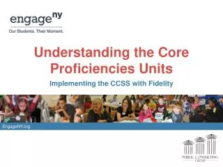 Understanding the Core Proficiencies Units