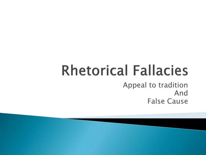 rhetorical fallacies