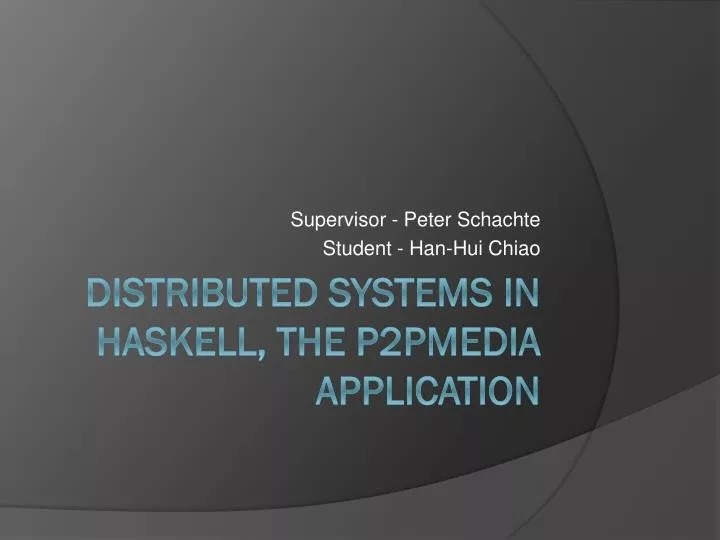 supervisor peter schachte student han hui chiao