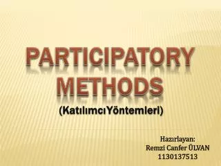 participatory methods