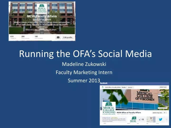 running the ofa s social media