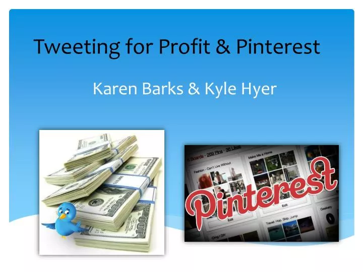 tweeting for profit pinterest