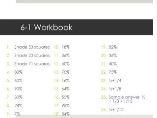 6-1 Workbook