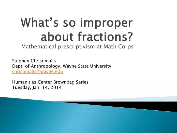 what s so improper about fractions