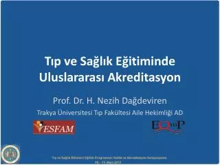 t p ve sa l k e itiminde uluslararas akreditasyon