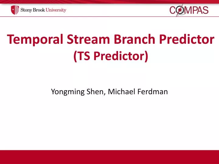 temporal stream branch predictor ts predictor