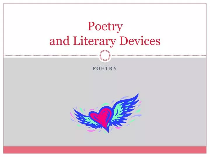 poetry and literary devices