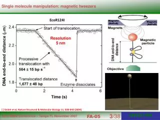 Single molecule manipulation: magnetic tweezers