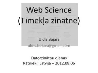 Web Science ( T?mek?a zin?tne )