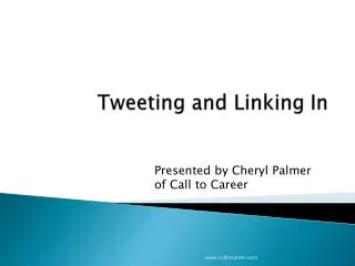 Tweeting and Linking In