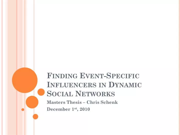 finding event specific influencers in dynamic social networks