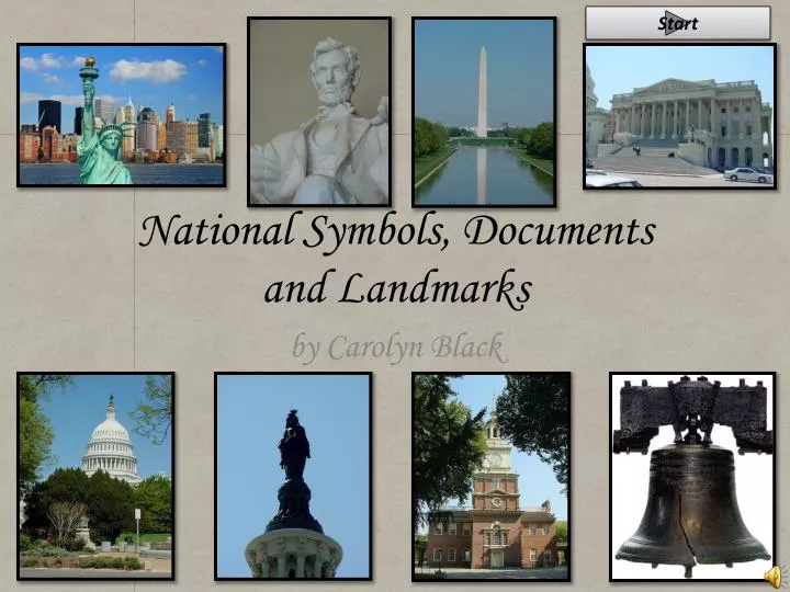 national symbols documents and landmarks