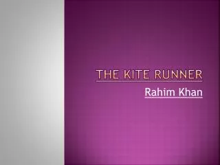 The Kite Runner