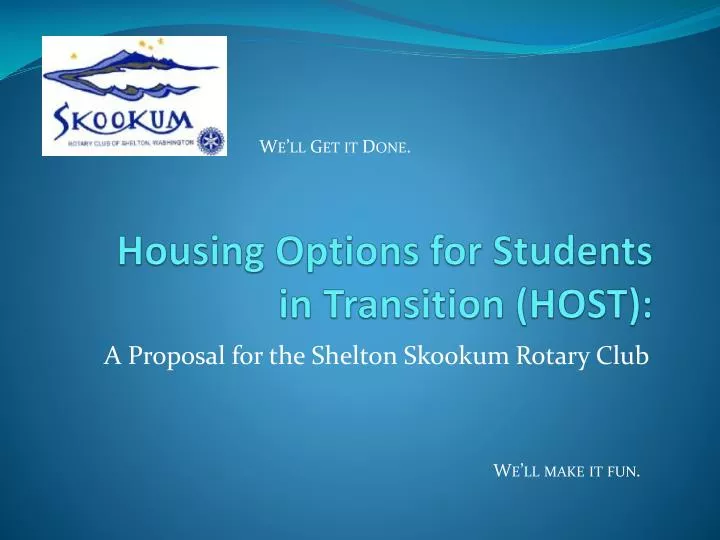housing options for students in transition host