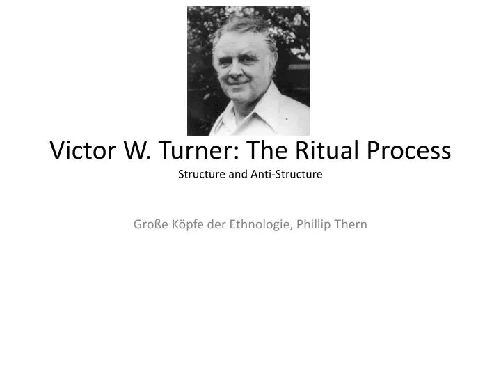 victor w turner the ritual process structure and anti structure