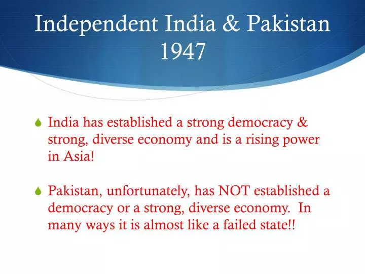 independent india pakistan 1947