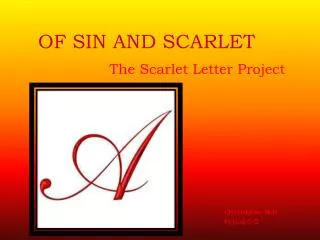 OF SIN AND SCARLET