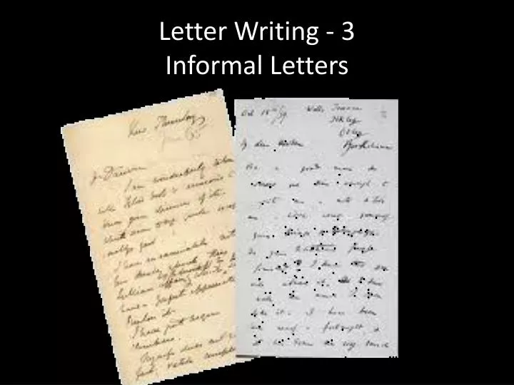 letter writing 3 informal letters