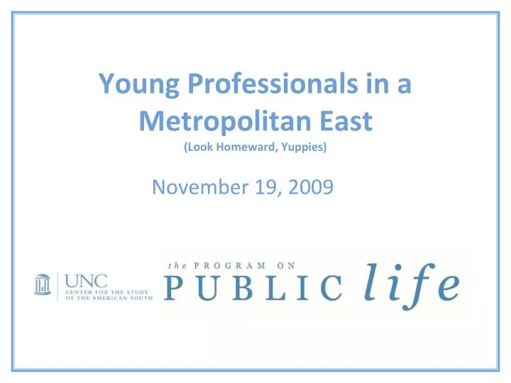 young professionals in a metropolitan east look homeward yuppies