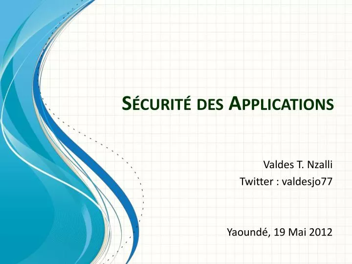 s curit des applications