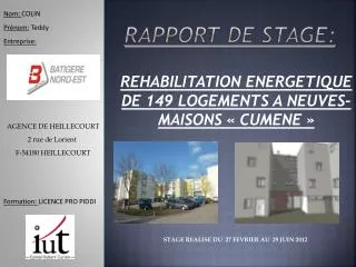 rapport de stage