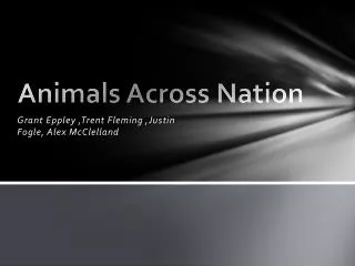 Animals Across Nation