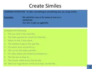 Create Similes