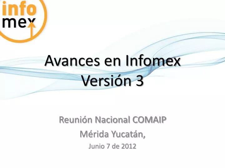 avances en infomex versi n 3