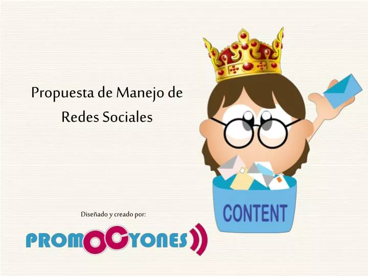 propuesta de manejo de redes sociales