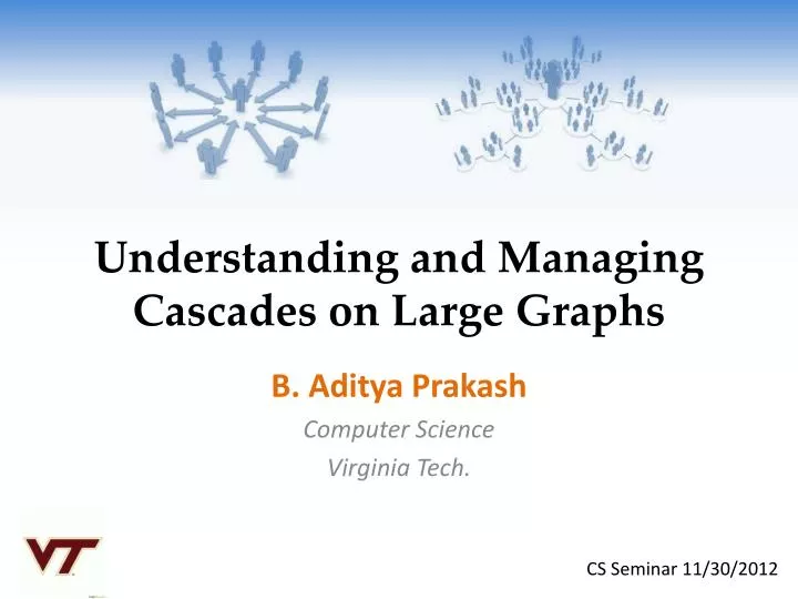 understanding and managing cascades on large graphs