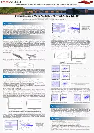 Treadmill Motion of Wing: Possibility of MAV with Vertical Take-Off