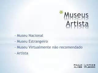 Museus Artista