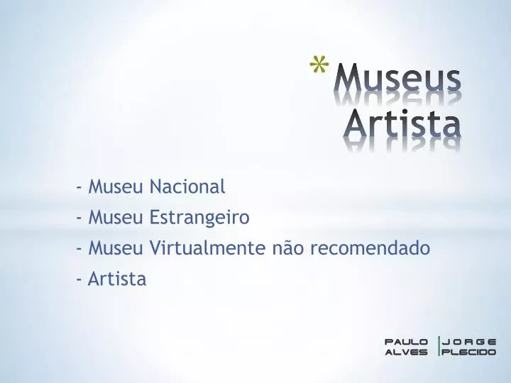 museus artista