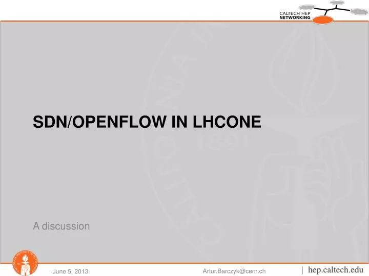 sdn openflow in lhcone