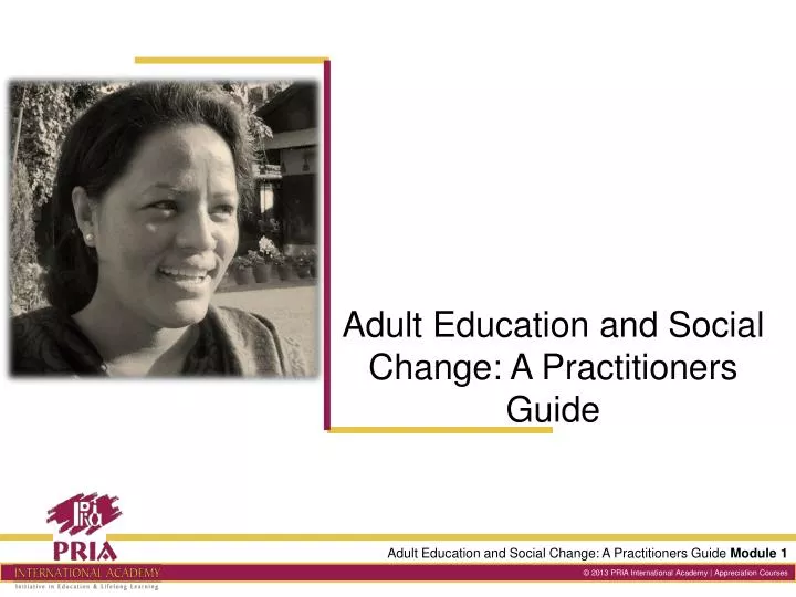 adult education and social change a practitioners guide