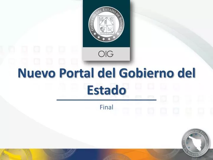 nuevo portal del gobierno del estado