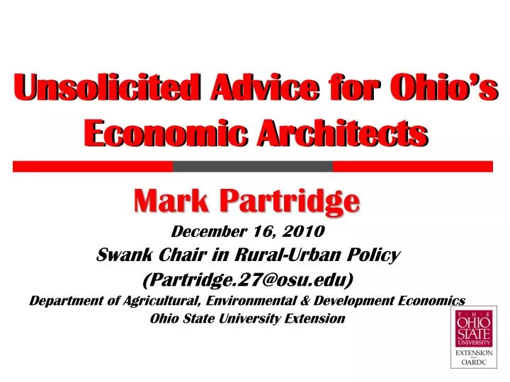 unsolicited advice for ohio s economic architects