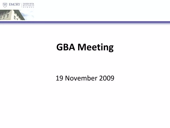 gba meeting