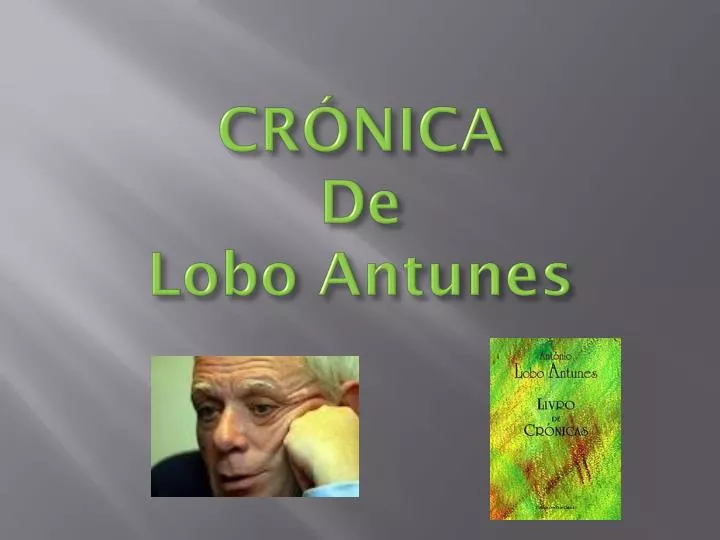 cr nica de lobo antunes