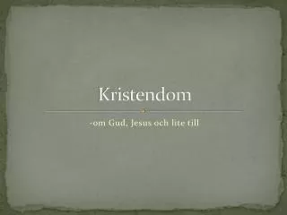 kristendom