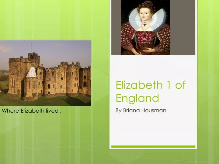 elizabeth 1 of england