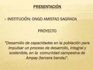 presentaci n