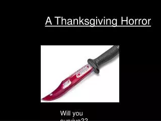 A Thanksgiving Horror