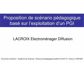 proposition de sc nario p dagogique bas sur l exploitation d un pgi