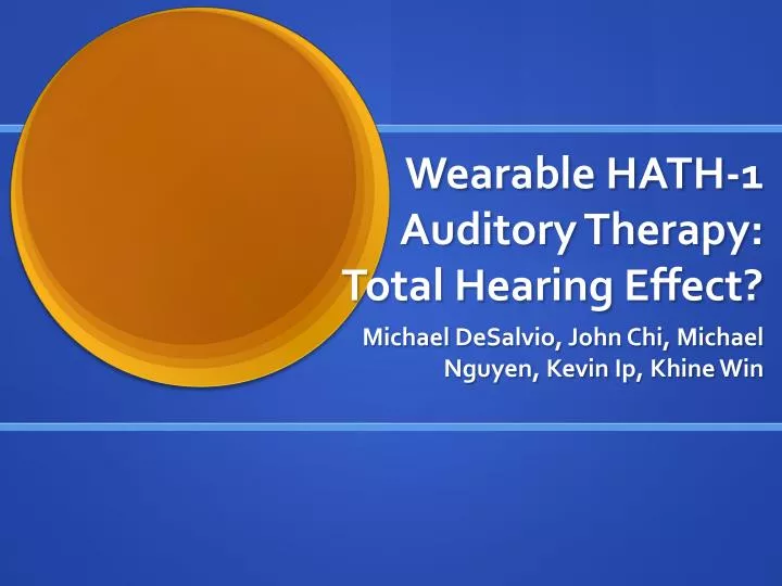 wearable hath 1 auditory therapy total hearing effect